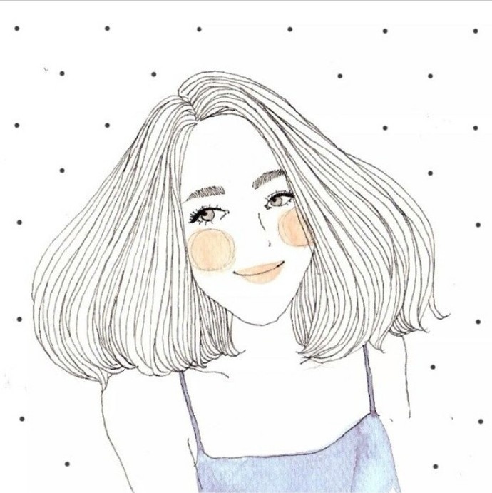 铅笔画头像女生图片 8