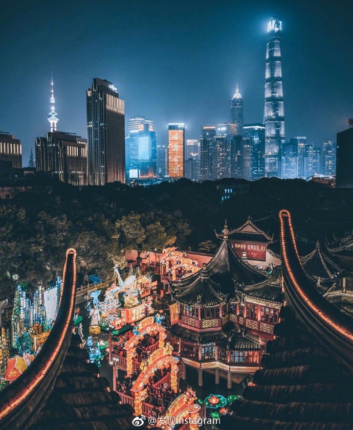 中国上海夜晚风景图片 8