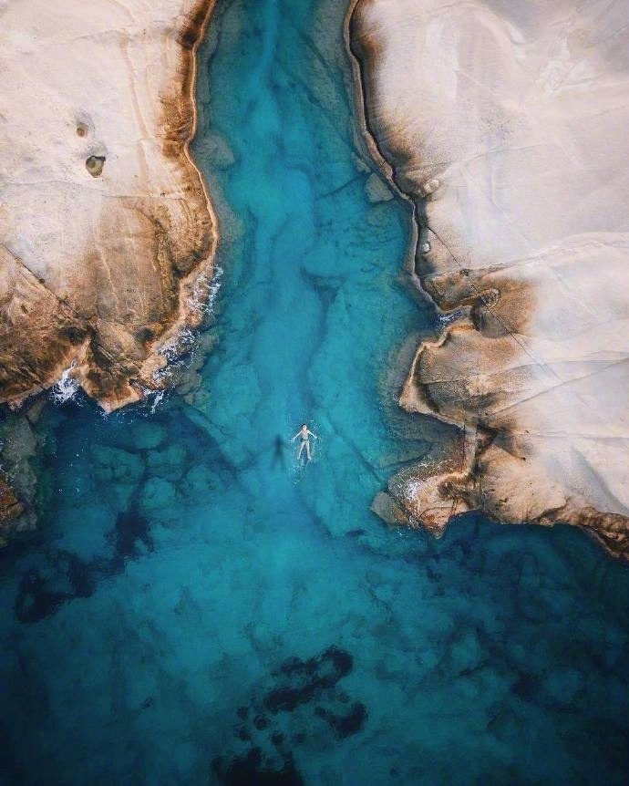 希腊旅游星空大海的完美融合图片 3