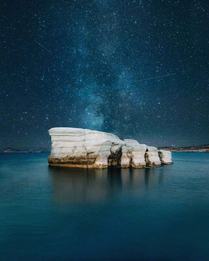 希腊旅游星空大海的完美融合图片 4