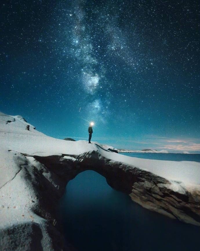 希腊旅游星空大海的完美融合图片 7