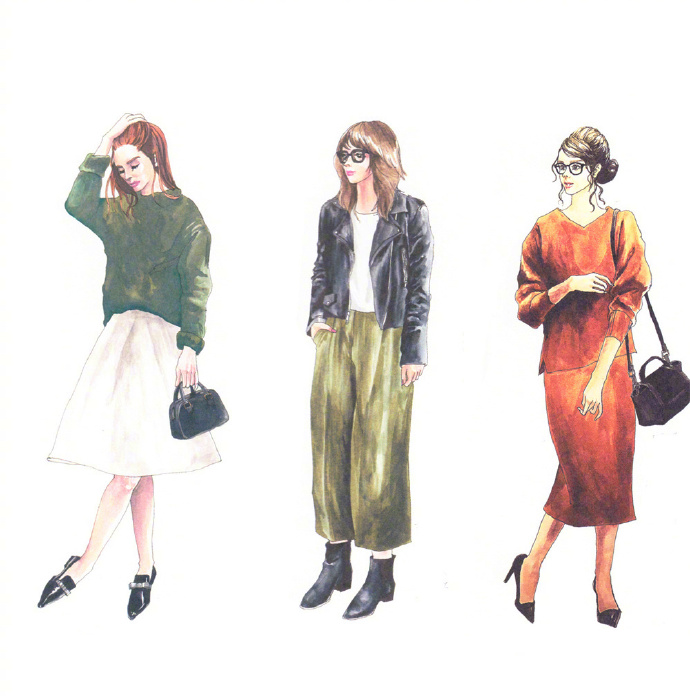 人气插画家的女性时髦穿搭插画手册 2