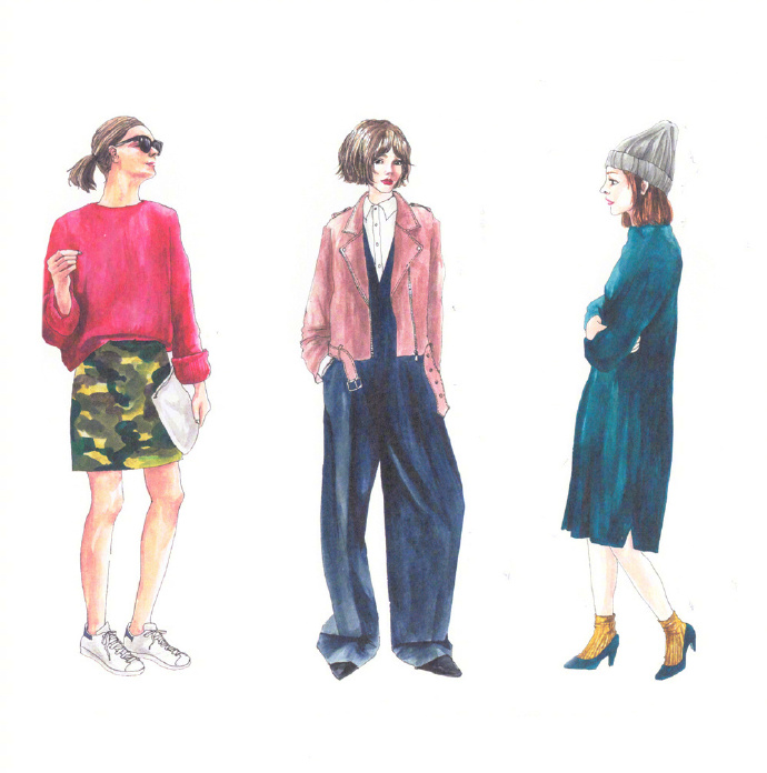 人气插画家的女性时髦穿搭插画手册 5