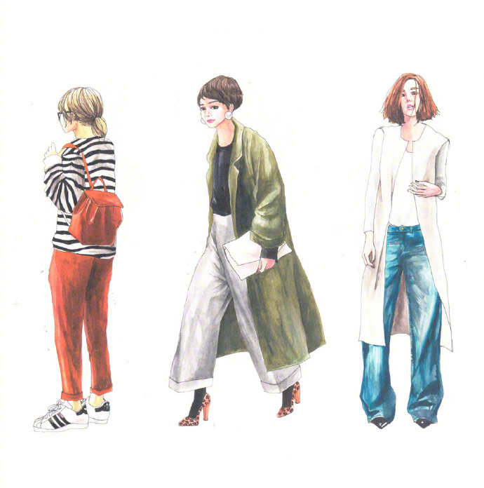 人气插画家的女性时髦穿搭插画手册 7