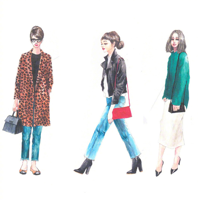 人气插画家的女性时髦穿搭插画手册 8