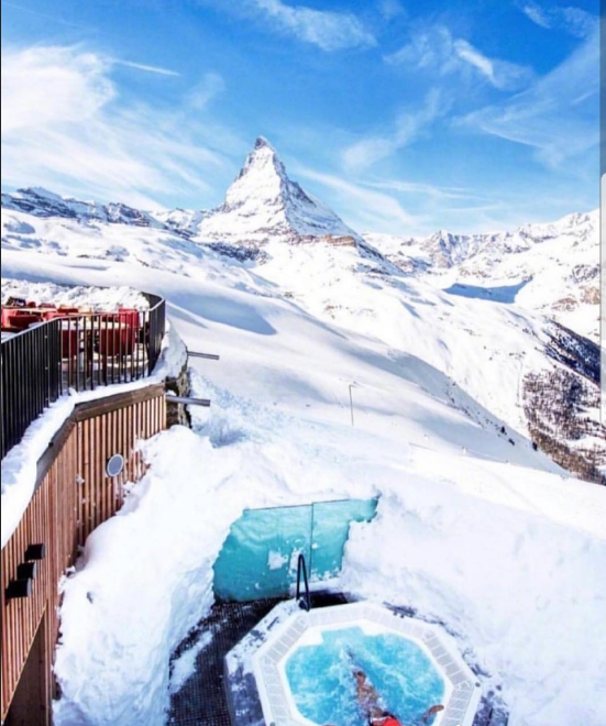 瑞士大雪风景图片 2