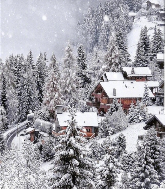 瑞士大雪风景图片 5