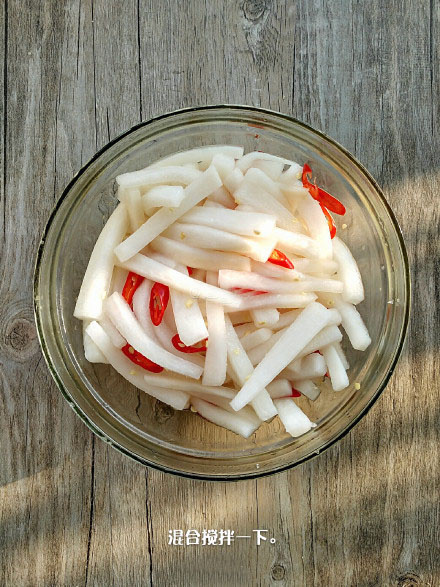下饭菜酸甜爽口脆萝卜的做法 5