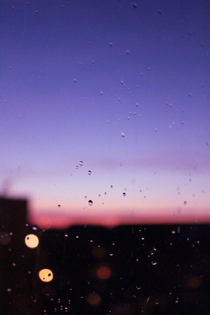 雨后黄昏风景图片