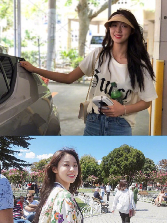 韩国美女明星AOA雪炫私服穿搭图片 8