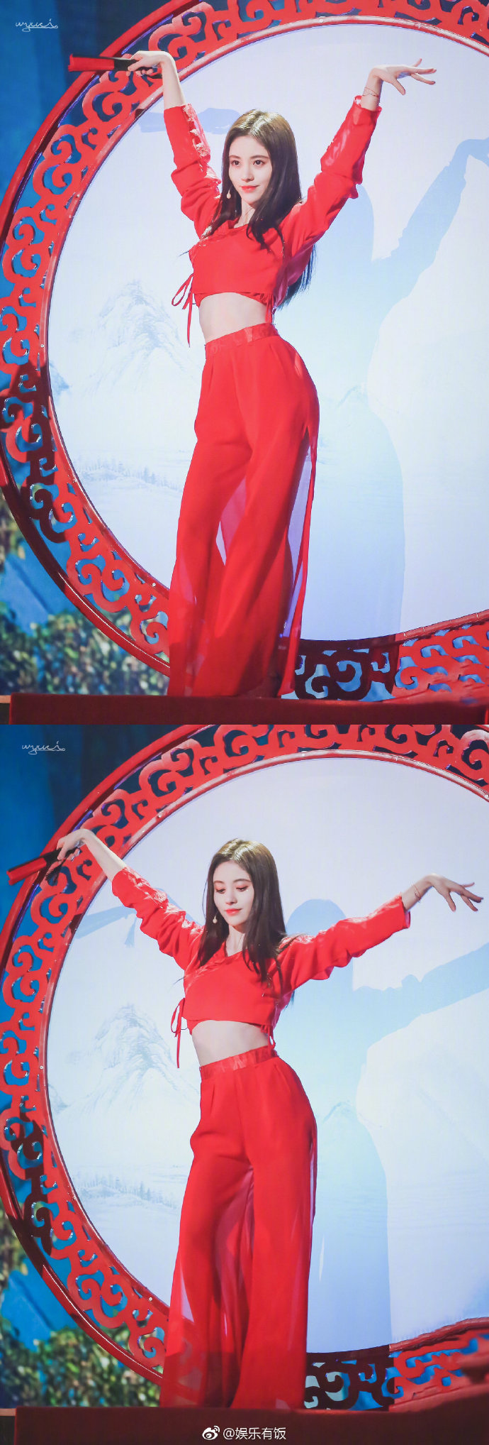 四川美女明星鞠婧祎一袭红衣演唱《红昭愿》图 6