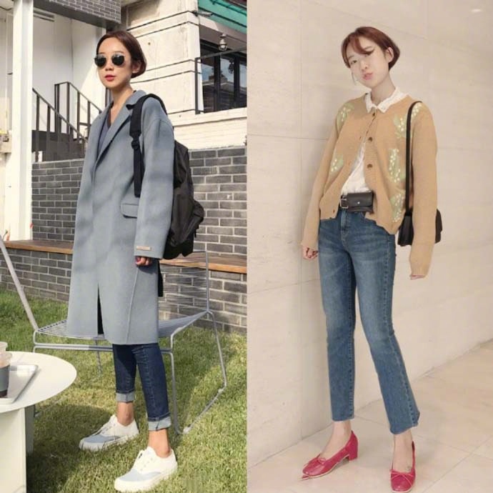 气质短发美女小姐姐初冬率性穿搭 2