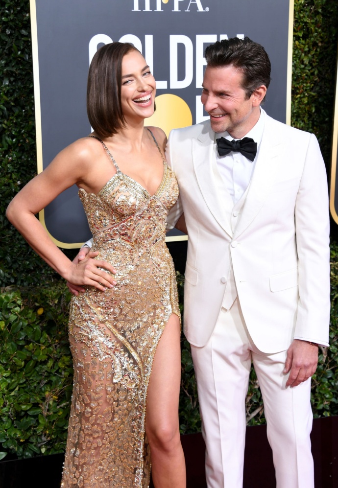 欧美超模Irina Shayk和男友Bradley Cooper出席金球奖图 6