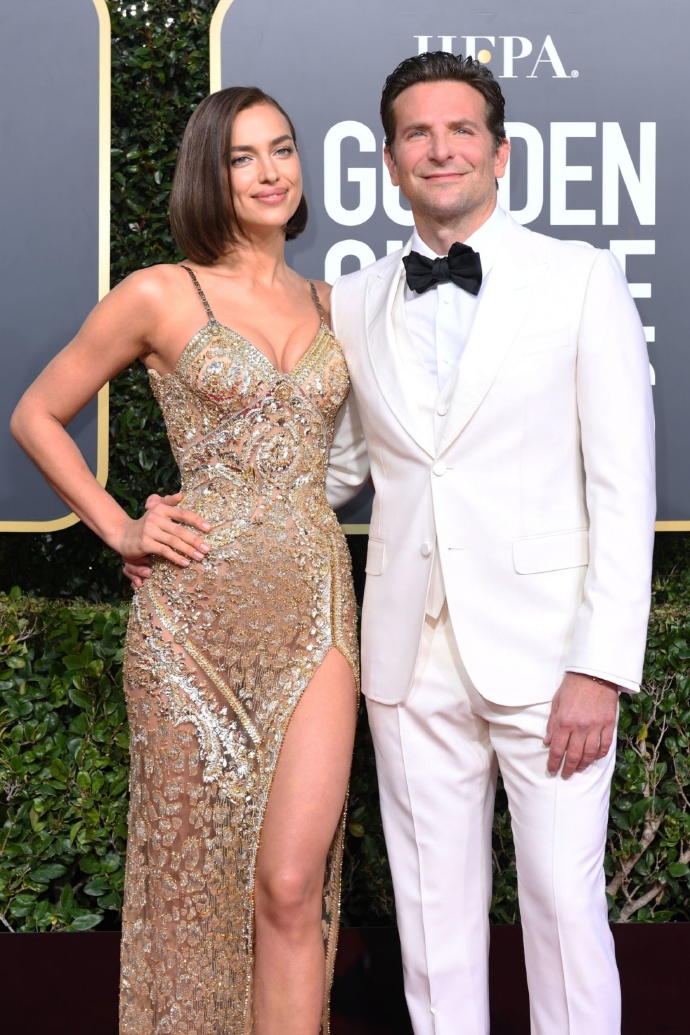 欧美超模Irina Shayk和男友Bradley Cooper出席金球奖图 7