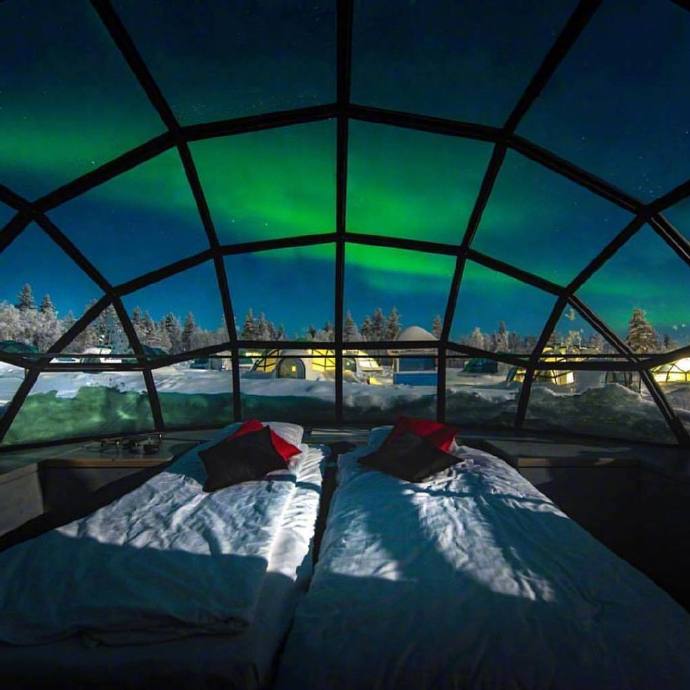 芬兰Kakslauttanen Arctic Resort冰屋酒店风景图片 6