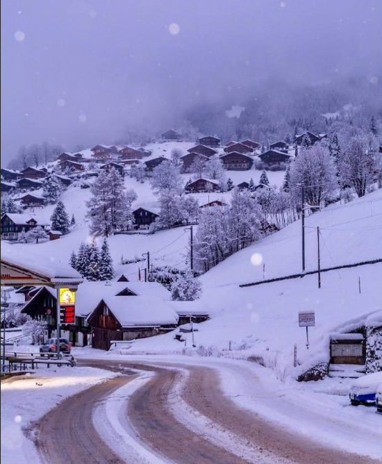 瑞士雪景图片 跟喜欢的人去瑞士去看雪 9