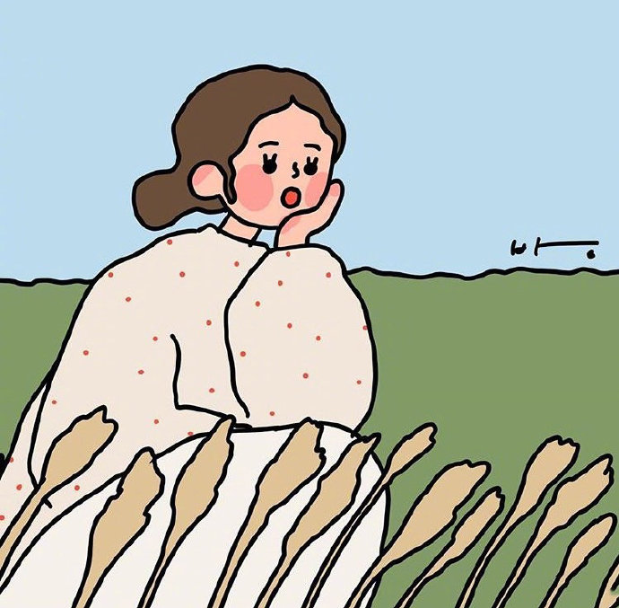 漫画美女头像图片女孩子嘛 上进 努力 有出息