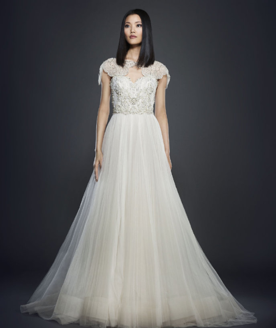 Lazaro Spring 2017婚纱礼服图片