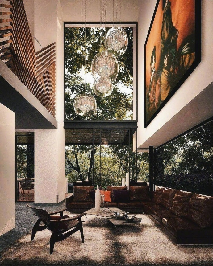 唯美的复式楼装修效果图 8