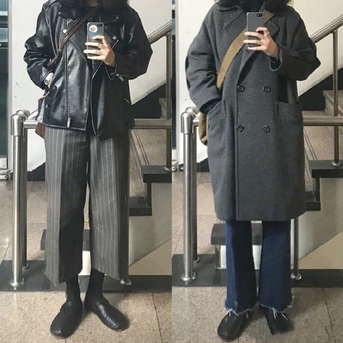 学生党休闲简约深色系日常十足的减龄耐看 2