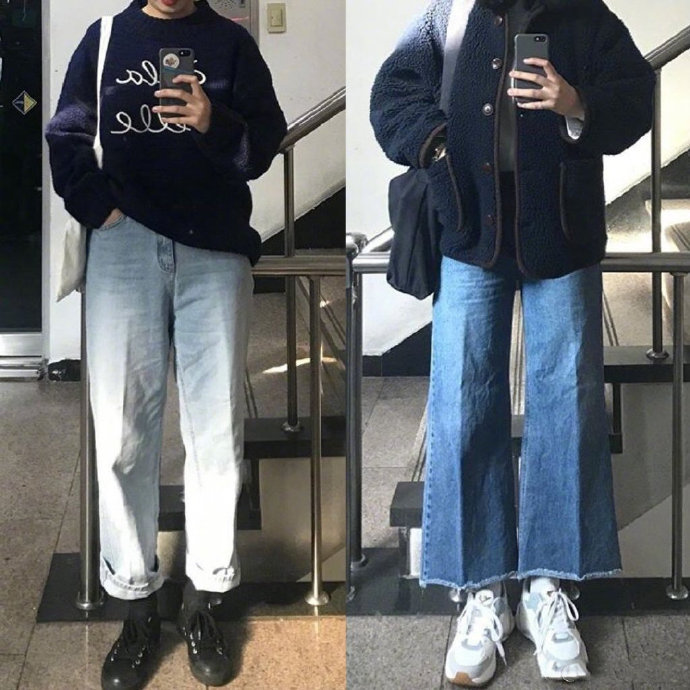 学生党休闲简约深色系日常十足的减龄耐看 9