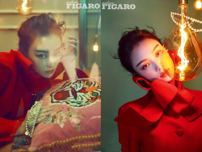 南京美女图片 女明星倪妮《Madame Figaro》1月刊封 2