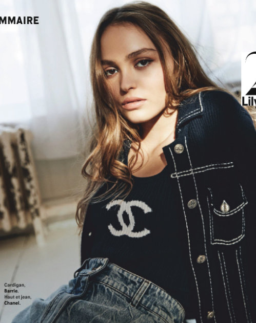 欧美模特法国美女Lily-Rose Depp《Grazia》新刊封面图 2