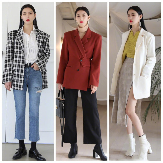 复古时髦的女生冬日日常搭配参考