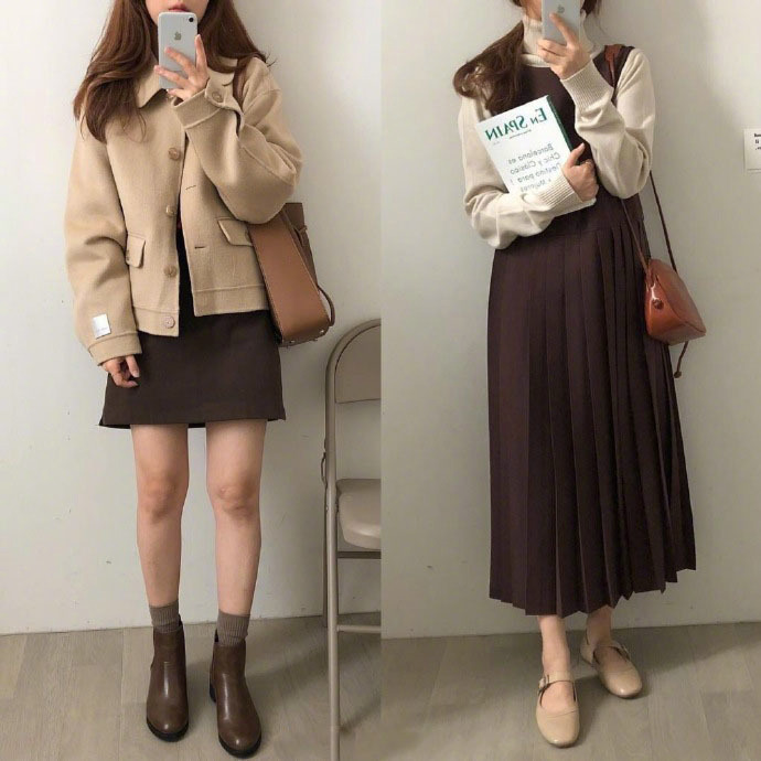 一波温暖的女生冬季穿搭参考 8