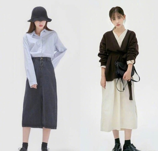 160的文艺范女孩秋冬穿搭示范 7