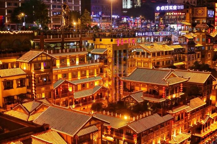 重庆洪崖洞夜景图片