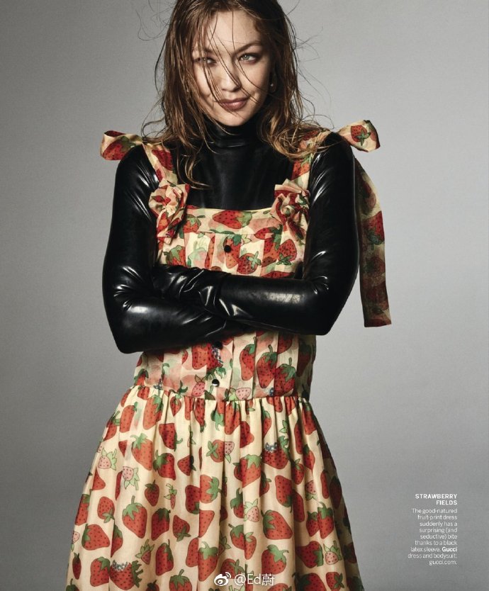 欧美美女名模Gigi Hadid波西米亚风裙装图片 2