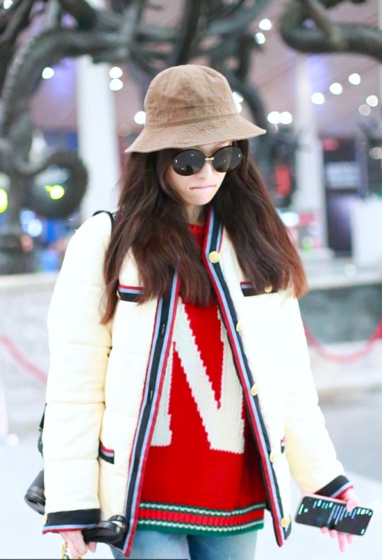 文艺女青年倪妮机场街拍图片 2