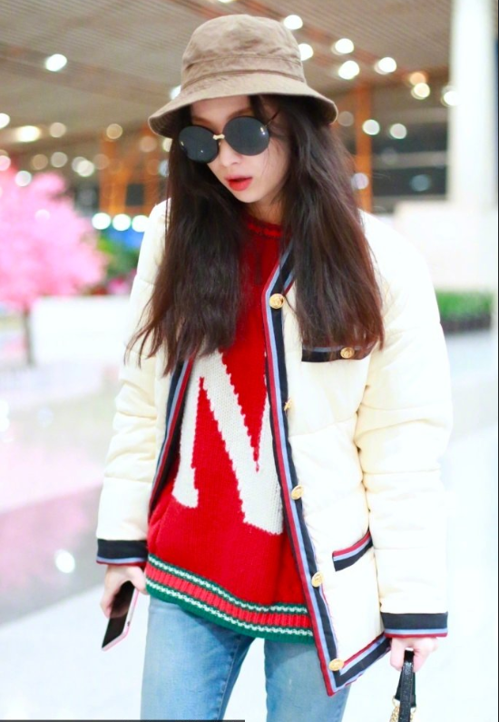 文艺女青年倪妮机场街拍图片 3