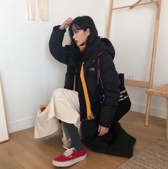 小个子女生的复古休闲穿衣搭配参考 3