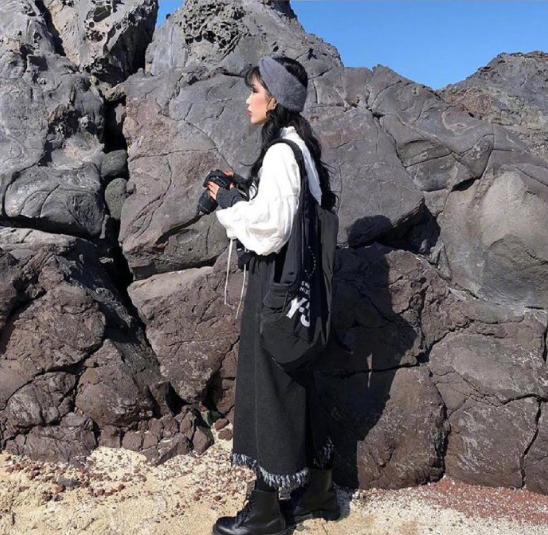 小个子女生的复古休闲穿衣搭配参考 6