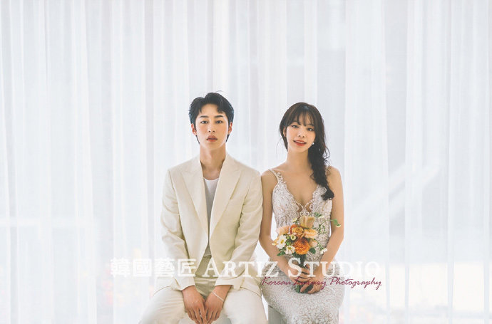 小清新韩式婚纱照图片