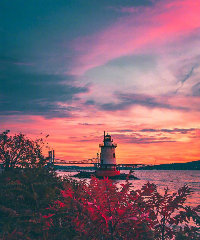 唯美意境海边夕阳图片 9