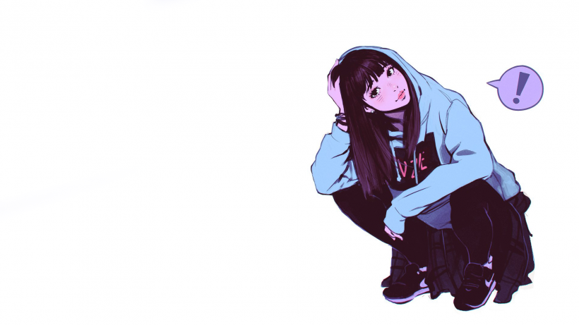 俄罗斯插画师Ilya Kuvshinov可爱的少女肖像插画头像 9