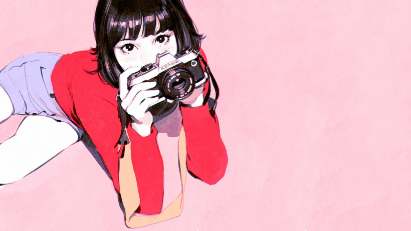 俄罗斯插画师Ilya Kuvshinov可爱的少女肖像插画头像 11