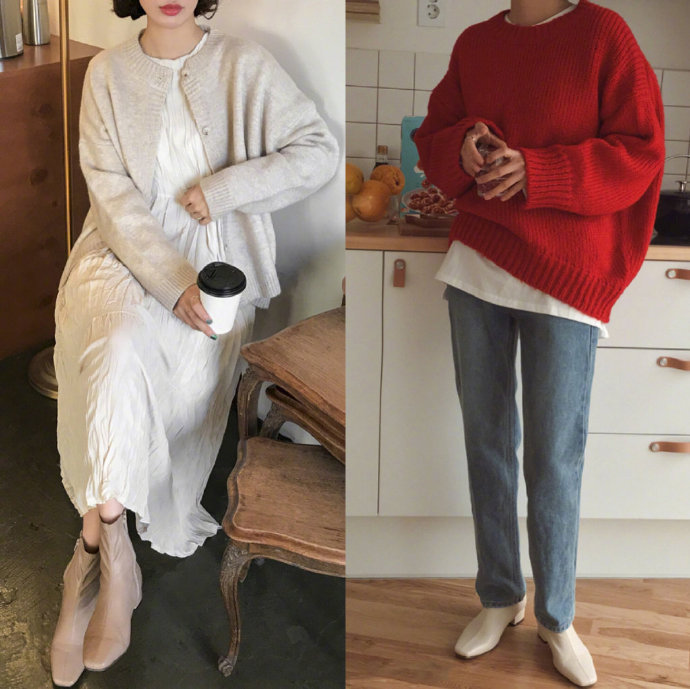 精致颜色的内搭毛衣搭配参考 4