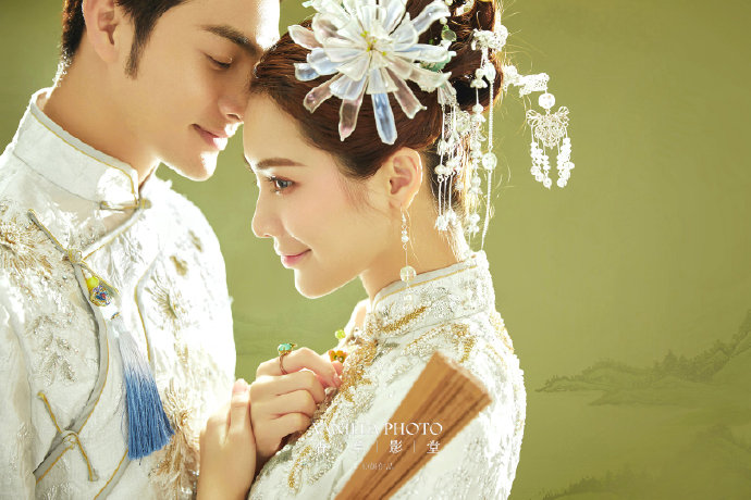 中国风儒雅婚纱图片 4