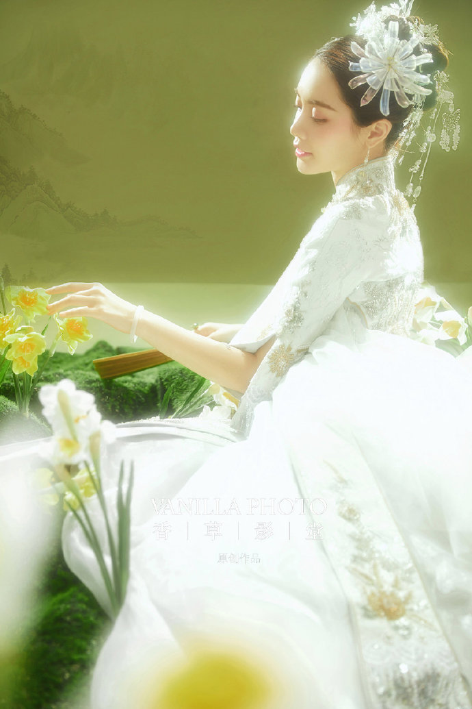 中国风儒雅婚纱图片 7