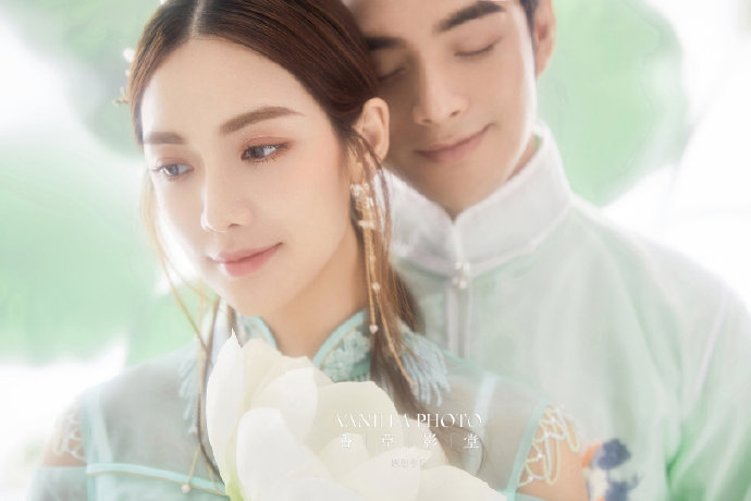 中国风儒雅婚纱图片 8