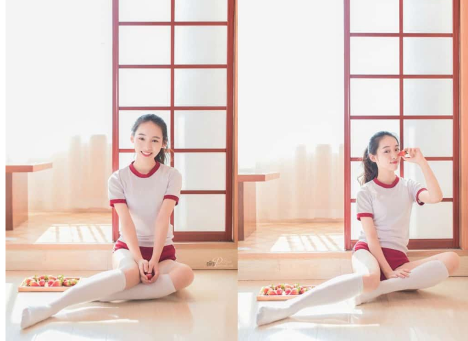 00后清纯美女白丝秀美腿性感图片 7