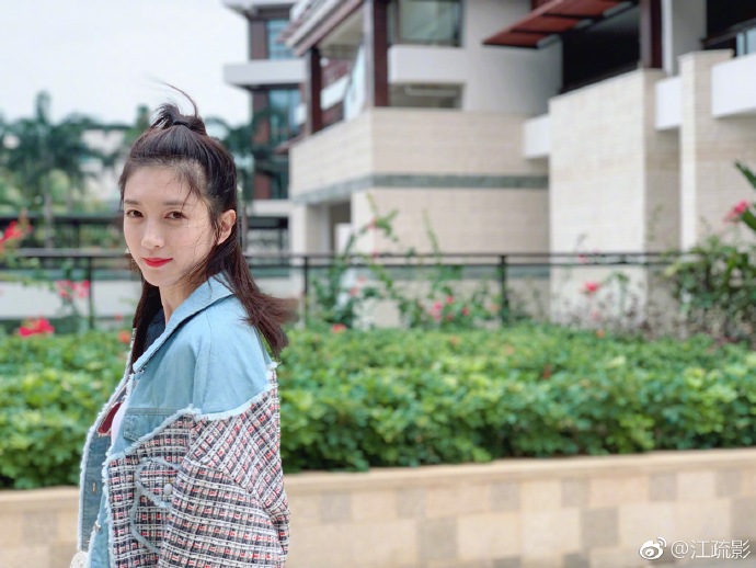 上海美女明星江疏影度假图片 6