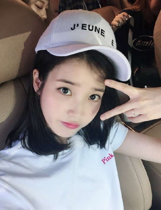 韩国美女小仙女iu李知恩帽子造型图片 8