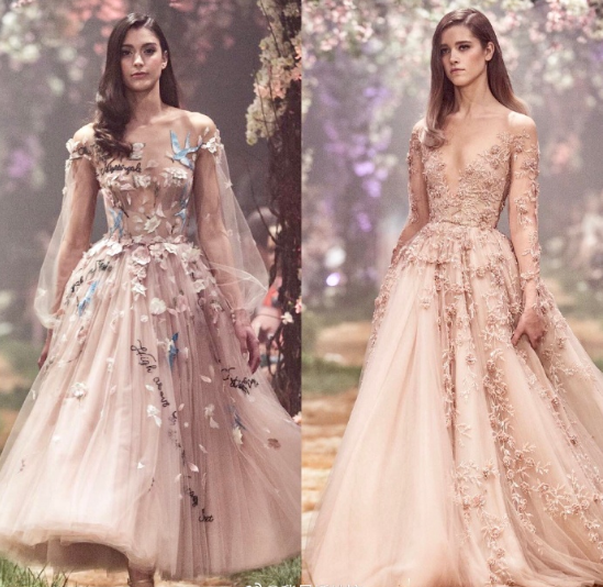 澳大利亚仙牌Paolo Sebastian仙女裙婚纱图片 4