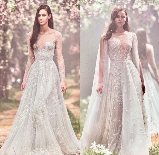 澳大利亚仙牌Paolo Sebastian仙女裙婚纱图片 6