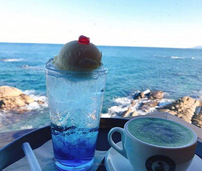 网红冰饮大海苏打水图片 2